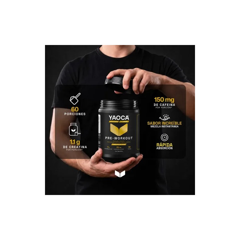 Yaoca Suplemento En Polvo Pre Workout Y Creatina, Vit C