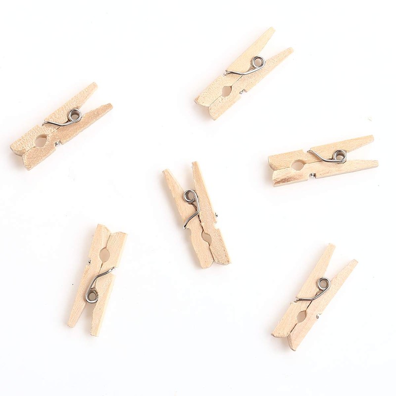 CCINEE 150 PCS Mini Wooden Clothespins,Multi-Function Clothespins Photo Paper Peg