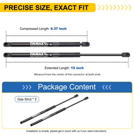 Rear Hatch Liftgate Gas Struts for Nissan Leaf 2013-2017, Without Bracket, Replaces PM3747 SG325031 5B873823 5B875257 904513NF0A Shocks Lift Supports Gas Springs, 2 Pcs