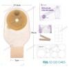 10 bolsas de colostomía escurribles Fivcage color nude reutilizables material