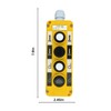 AUTO OCCASION Waterproof Industrial 4 Button Electric Hoist Crane Pushbutton