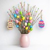 KENJOVIVO Artificial Easter Spray Vine with Pastel Easter Eggs and