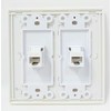 RiteAV - 2 Port Cat6 Ethernet White - Dual Gang