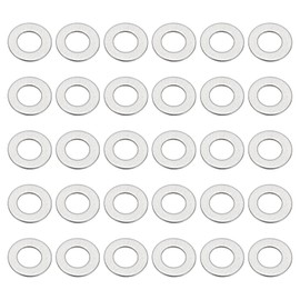 PATIKIL 304 Stainless Steel Flat Washer, 100 Pack M3 Thickness Metal Washers Small Washers for Screws Bolts Assortment (3x6x0.5 mm)