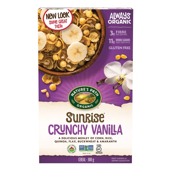 Nature's Path Organic Crunchy Sunrise Vanilla Cereal 300g Box