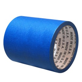 Wide Blue Painters Tape, 6 inch x 60 Yards, 3D Printing Tape, Easy Clean Removal up to 21 Days, Masking Tape