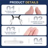 HARFINGTON 10 Pairs Eyeglass Nose Pads 5.5mm Thickness Silicone Anti-Slip