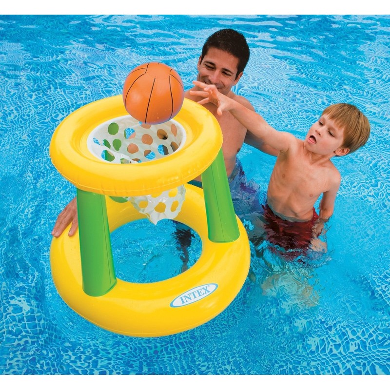 Intex - Floating Hoops 3, Incl Inflatable Pool Hoop and