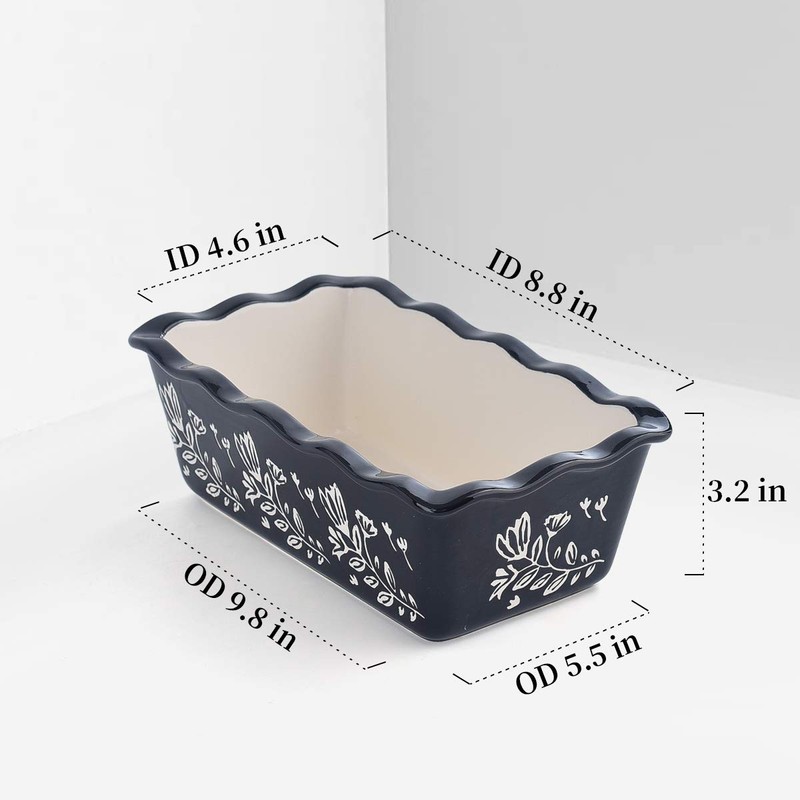 Wisenvoy Loaf Pans for Baking - Ceramic & Porcelain Nonstick
