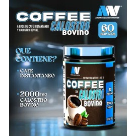 Coffee Calostro Bovino 60 Tazas Advance Labs Nutrition                                                                                                