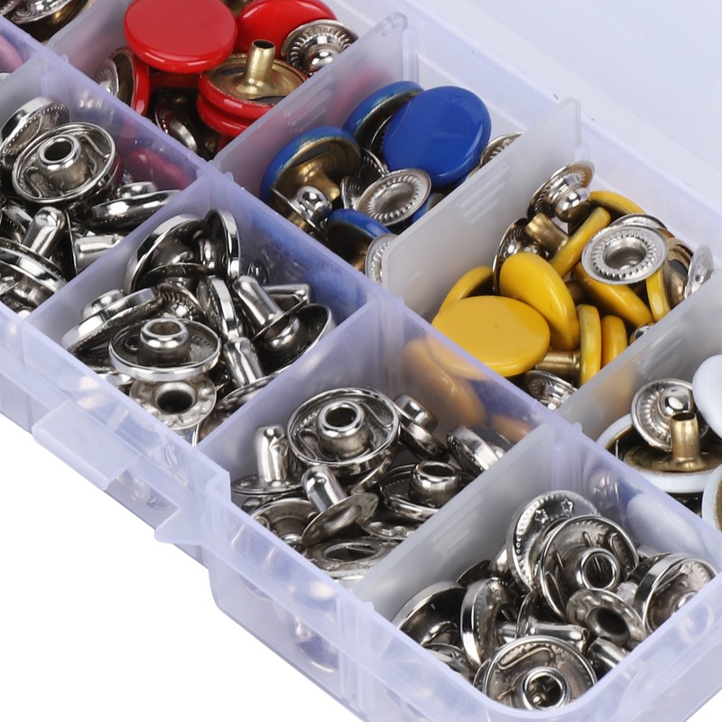 Snap Fastener Kit Metal Press Stud Leather Tich Button Tool