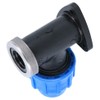 25mm x 1/2" MDPE Wall Elbow Outside Tap Fitting Threaded