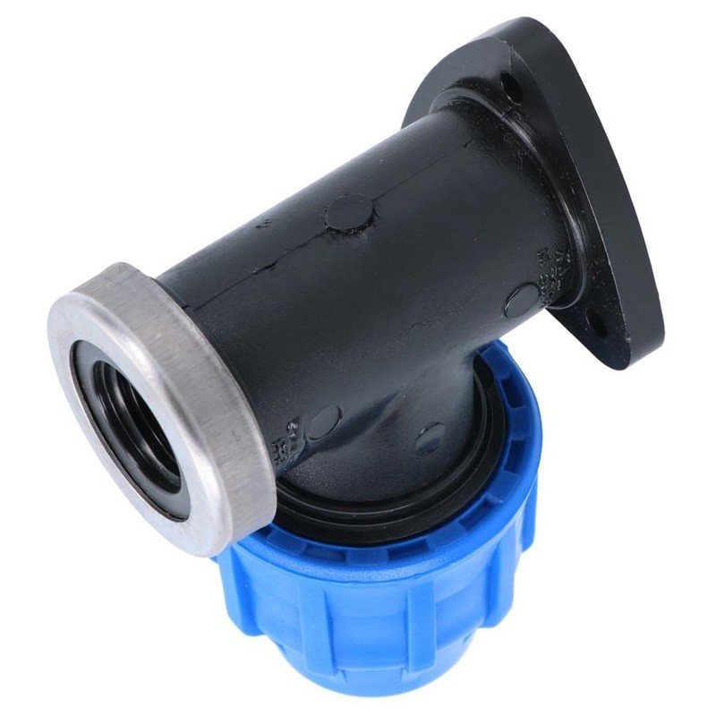 25mm x 1/2" MDPE Wall Elbow Outside Tap Fitting Threaded