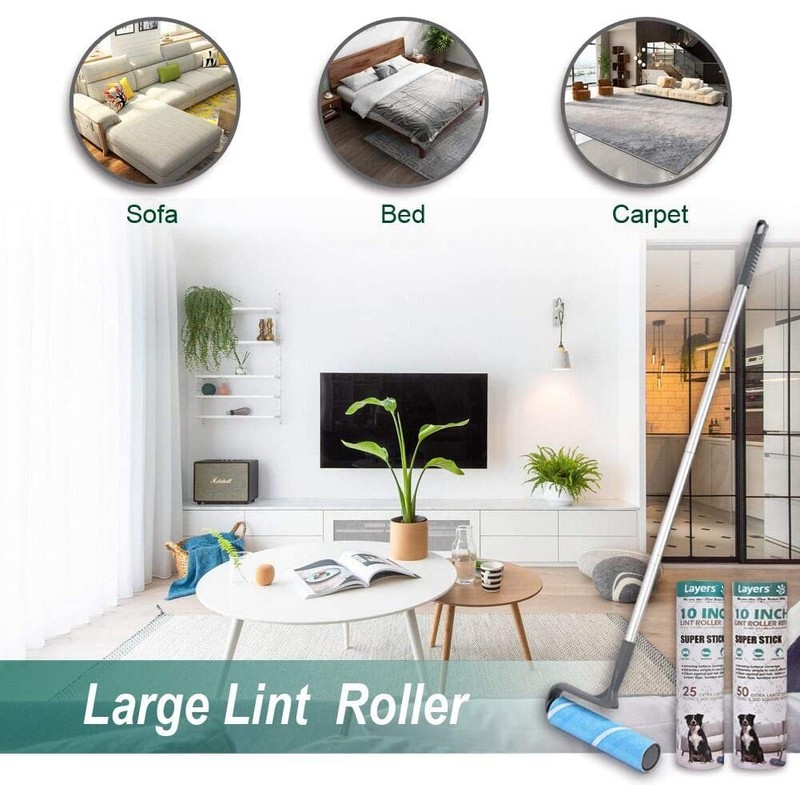 Layers Large Mega 10in Wide Roller 75 Sheets, 2 Pack