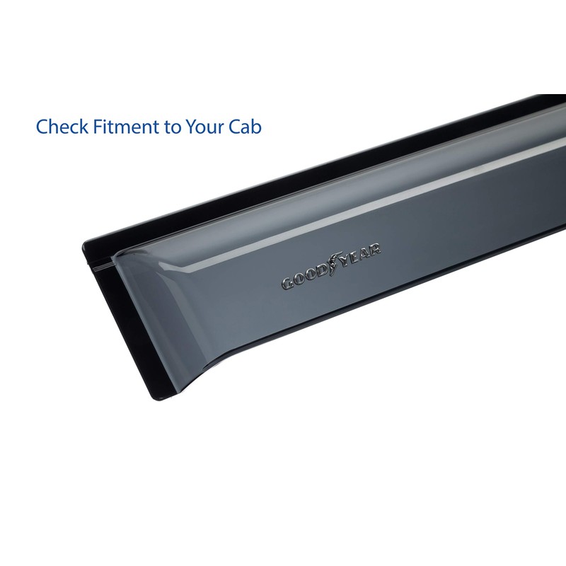 Goodyear Shatterproof Window Deflectors for Toyota RAV4 2019-2025, Tape-on Rain
