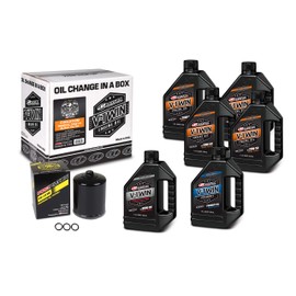 V-Twin Oil Change Kit Mineral w/Black Filter, Evolution