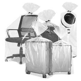 5 Pack Extra Large Clear Plastic Bags, 100 * 120cm Heavy Duty Storage Bags, Dustproof, Moistureproof, Giant Plastic Bags for Luggage, Suitcase, Plush Toys, Clothes, Quilts, Blankets