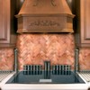 Yipscazo 10 Sheets Retro Copper Herringbone Peel and Stick Backsplash