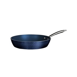 Orgreenic Luxurious Non-Stick Ceramic 12 Inch Blue Hammered Pan, Lightweight, Scratch-Resistant, Dishwasher Safe, Oven Safe up to 500°F, For All Stove Types