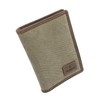 Cactus Mala Canvas/Leather Passport Holder with RFID Protection 216_81 Khaki