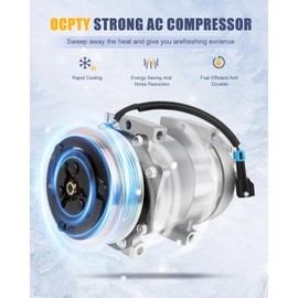 OCPTY AC Compressor for 2008 for Volvo VNL for Volvo VNM for Volvo VT 12.1L 12.8L 12.1L 14.9L 16.1L 204891 5096466 947715 947746 947776 58596 7511282 5387 5387S 2004494 8088112 20501069 10364021