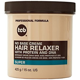 TCB No Base Creme Hair Relaxer with Protein and DNA Super 15.oz