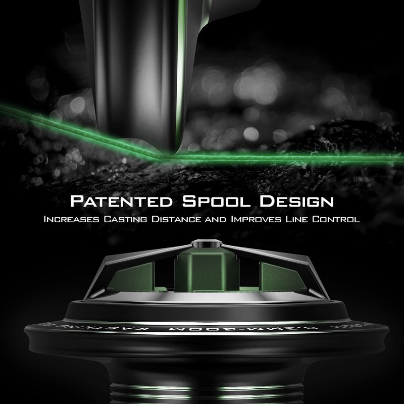 KastKing Spartacus II Spinning Reel, IPX5 Waterproof Rating,Size 5000,Stryker Green