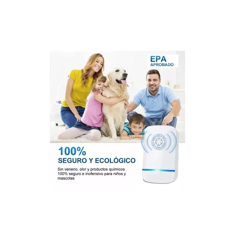 Universal Repelente Ultrasónico Eléctrico Para Mosquitos, 6 Piezas