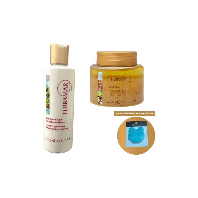 Dúo Corporal Terramar Antioxidantes Crema + Exfoliante