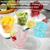 9 oz Clear Plastic Cups, 50 Pack Disposable Crystal Punch