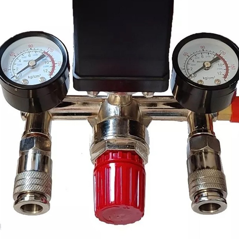 Air Compressor Pressure Switch with Dual Gauge Pump Pressure Control