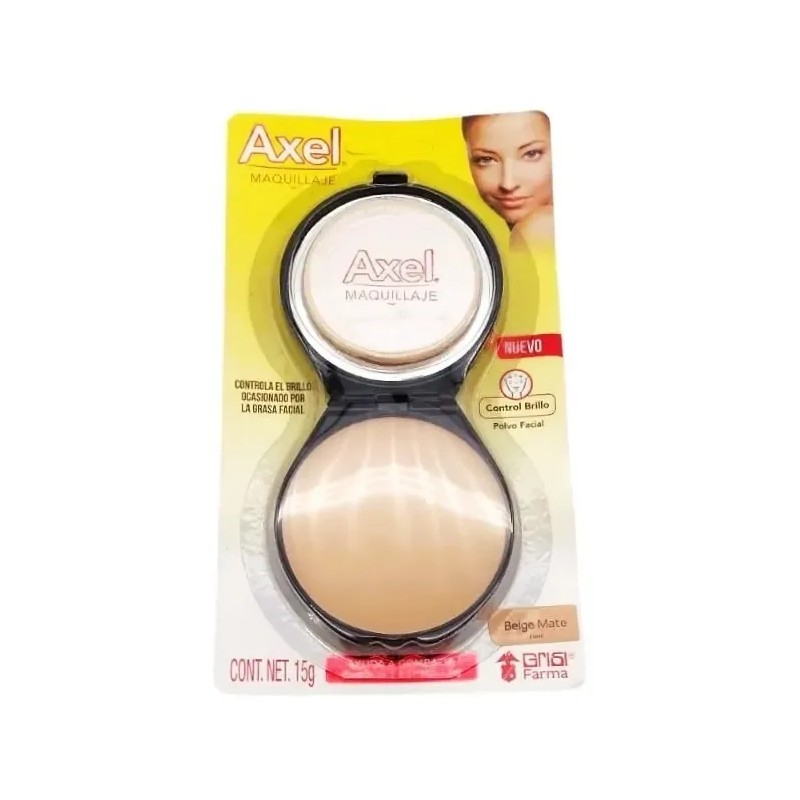 Pack 2 Maquillaje Axel Polvo Facial Control Beige Mate 15g