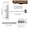 Automatic Door Closer for Interior Doors - Spring Loaded &