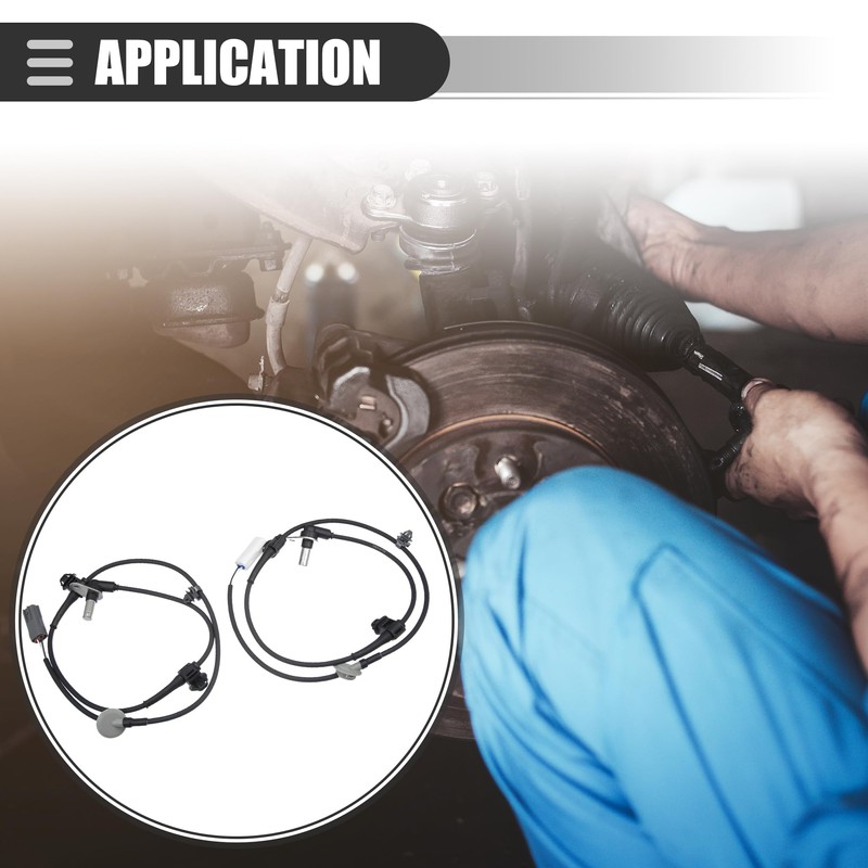 A ABSOPRO 1 Pair ABS Sensors Front Left Right for