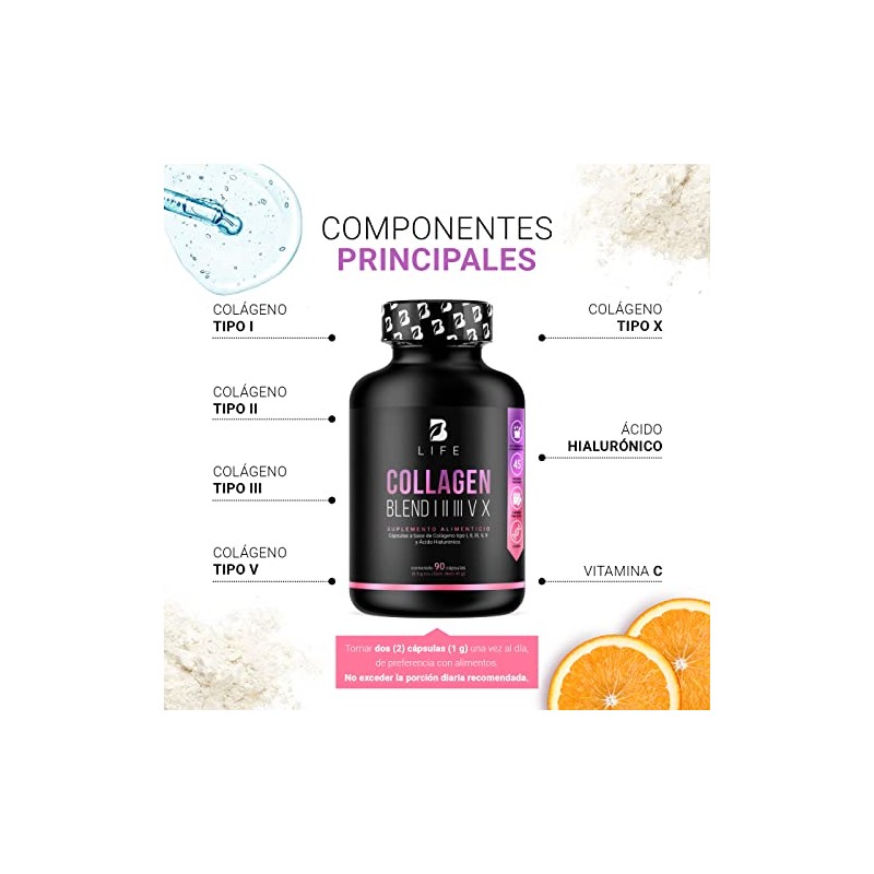 Colágeno Hidrolizado Tipo Iii Cápsulas 1000 Por Porción Adicionado Vitamina