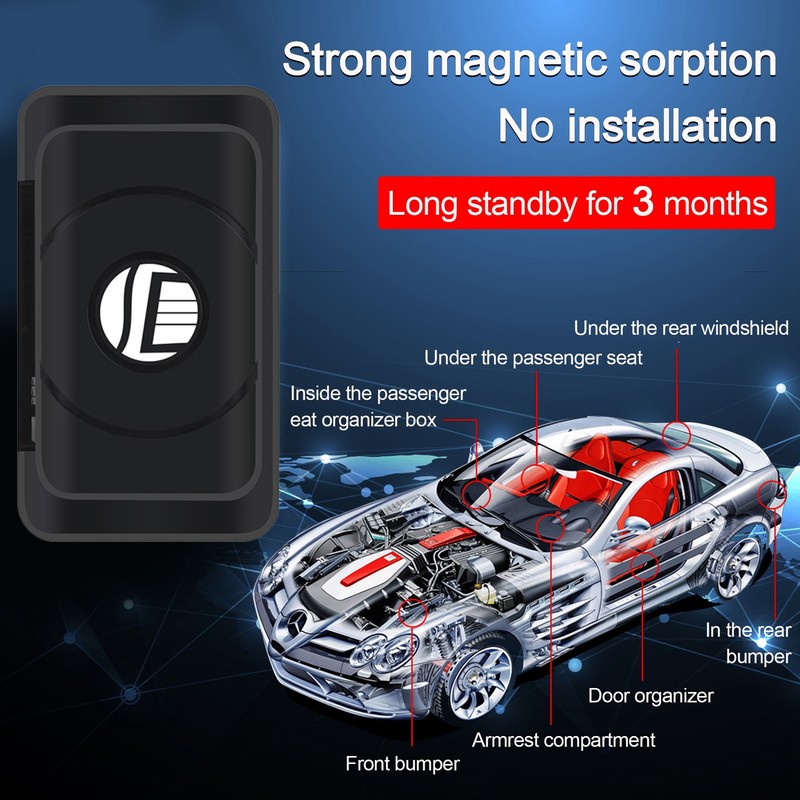 GPS Locator Portable Mini Long Standby Time Low Battery Alarm