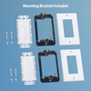 Cable Matters 2-Pack 1-Gang Wall Cable Pass Through, Brush Wall
