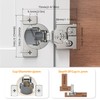Chibery 30 Pack 3/4" Overlay 3D Soft Close Concealed Hinge