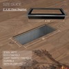 Black 3x10 Modern Metal Drop in Floor Register Decorative Steel