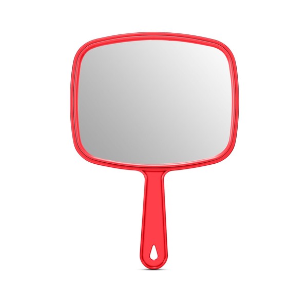 PROTECLE Large Hand Mirror, Salon Barber Hairdressing Handheld Mirror with