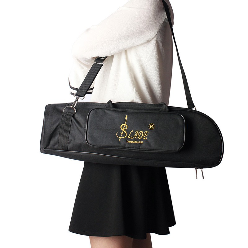 600D Water-resistant Trumpet Gig Bag Oxford Cloth Adjustable Single Shoulder