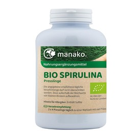 manako BIO Spirulina Algae Tabs/Pellets, 250 g Tub (1 x 0.25 kg)