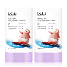Believe 아트박스/빌리프 빌리프 해피 보 이지워시 선스틱 18gx2개 Artbox/Billyff Billyff Happy Boy Waterproof Sunstick 18g x 2pieces