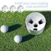 LECEHIVO 12 Pcs Golf Hole Cup ABS Plastic Golf Putting