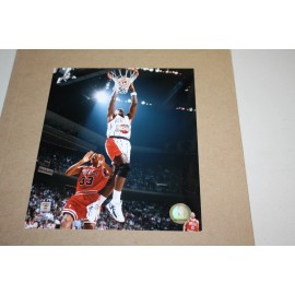 PHOTOFILE HOUSTON ROCKETS CLYDE DREXLER UNSIGNED 8X10 PHOTO PHOTOFILE POSE HALL OF FAME