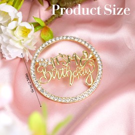 Birthday Pin for Women, It's My Birthday Pins, Metal Pin Rhinestone Queen Crown Brooch Pins for Women for Wedding Party Birthdays Celebrations Gifts
