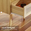 SUPERJARE Nightstands Set of 2, Night Stands with Charging Station