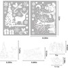 VEYLIN Xmas Window Clings Decoration, 141 Static Snow Flakes Stickers