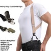 LazarsSpace Men's Side Suspenders with Dual Clips Per Side -