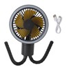 Portable Stroller Fan Handheld LED Night Night USB Rechargeable Multi